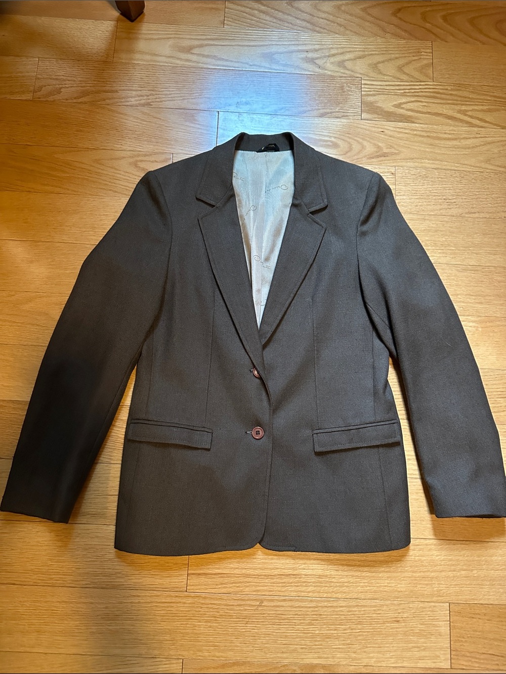 Oscar de la Renta Vintage Brown Tailored Blazer